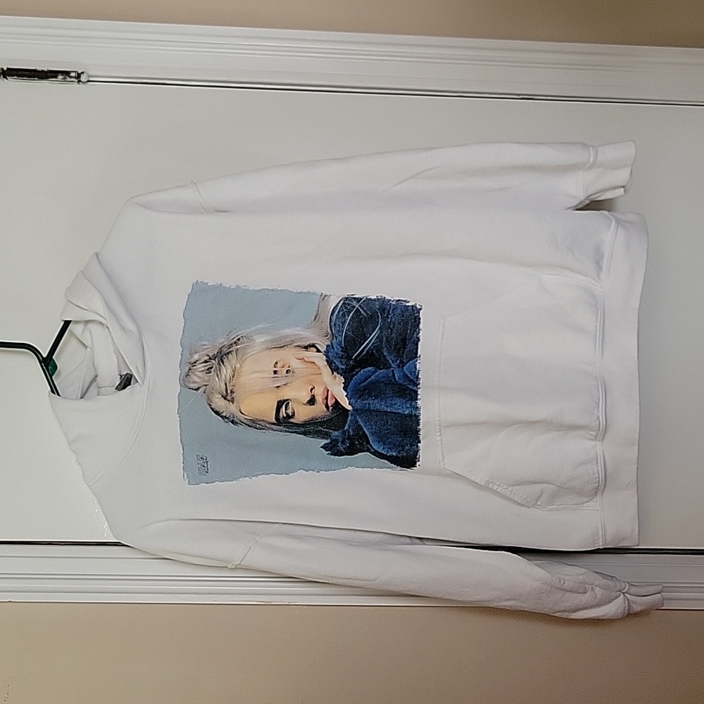 EUC Blonde Billie Eilish Oversized Hooded Sweatshirt Size L